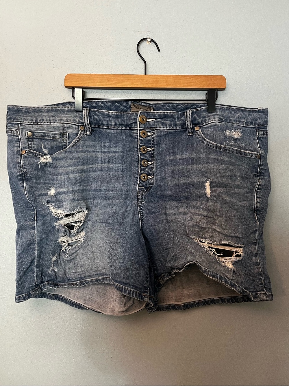 Torrid Distressed Denim Shorts